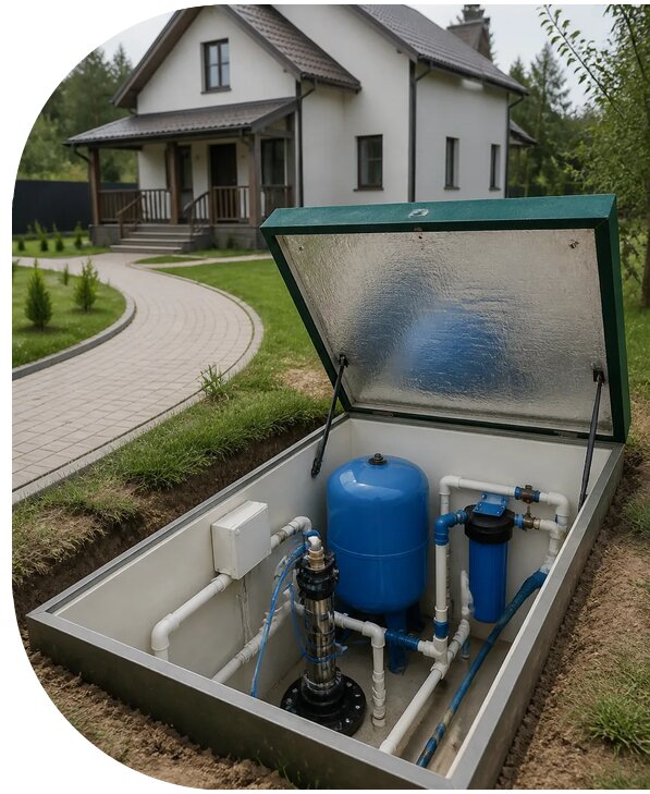 Автономное водоснабжение дома в Фрязине от 155775 р. | АПаруса-Фрз