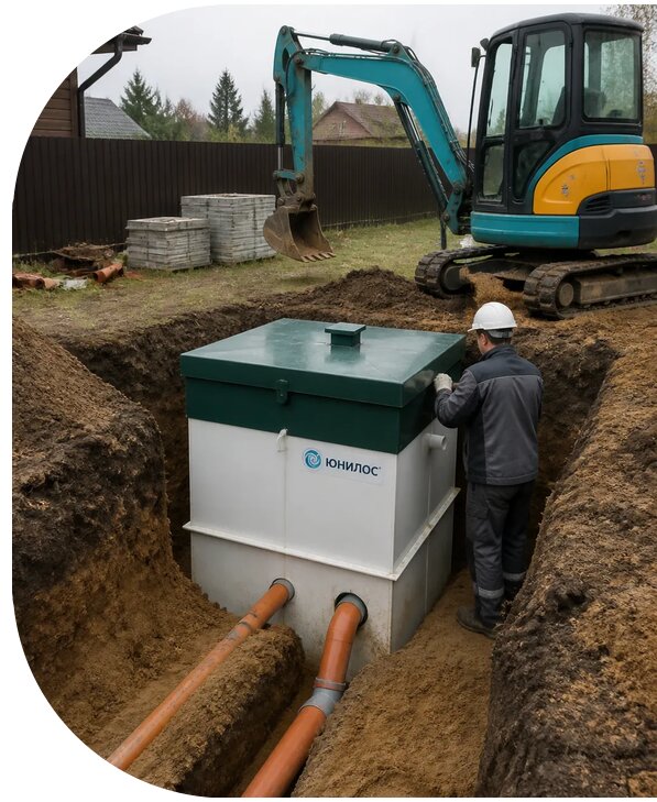 Монтаж септика Юнилос в Фрязине от 46733 р. | АПаруса-Фрз